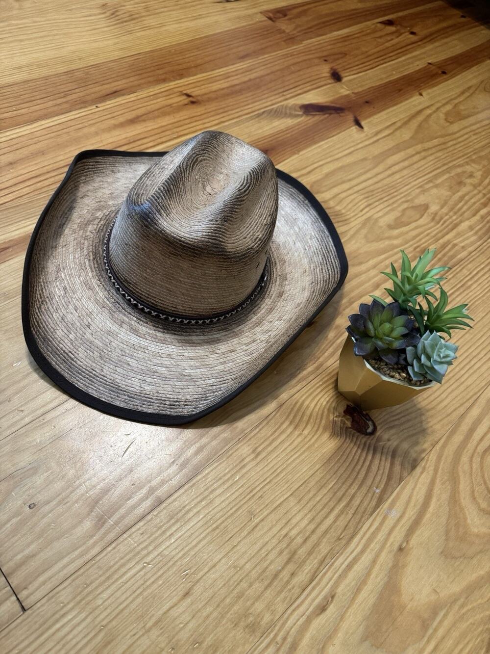 Cavender’s Ranch Collection Western Hat Mens Tan Straw 15X Cowboy